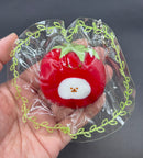 Tomato bear cute mini Taba keychain  taba squishy