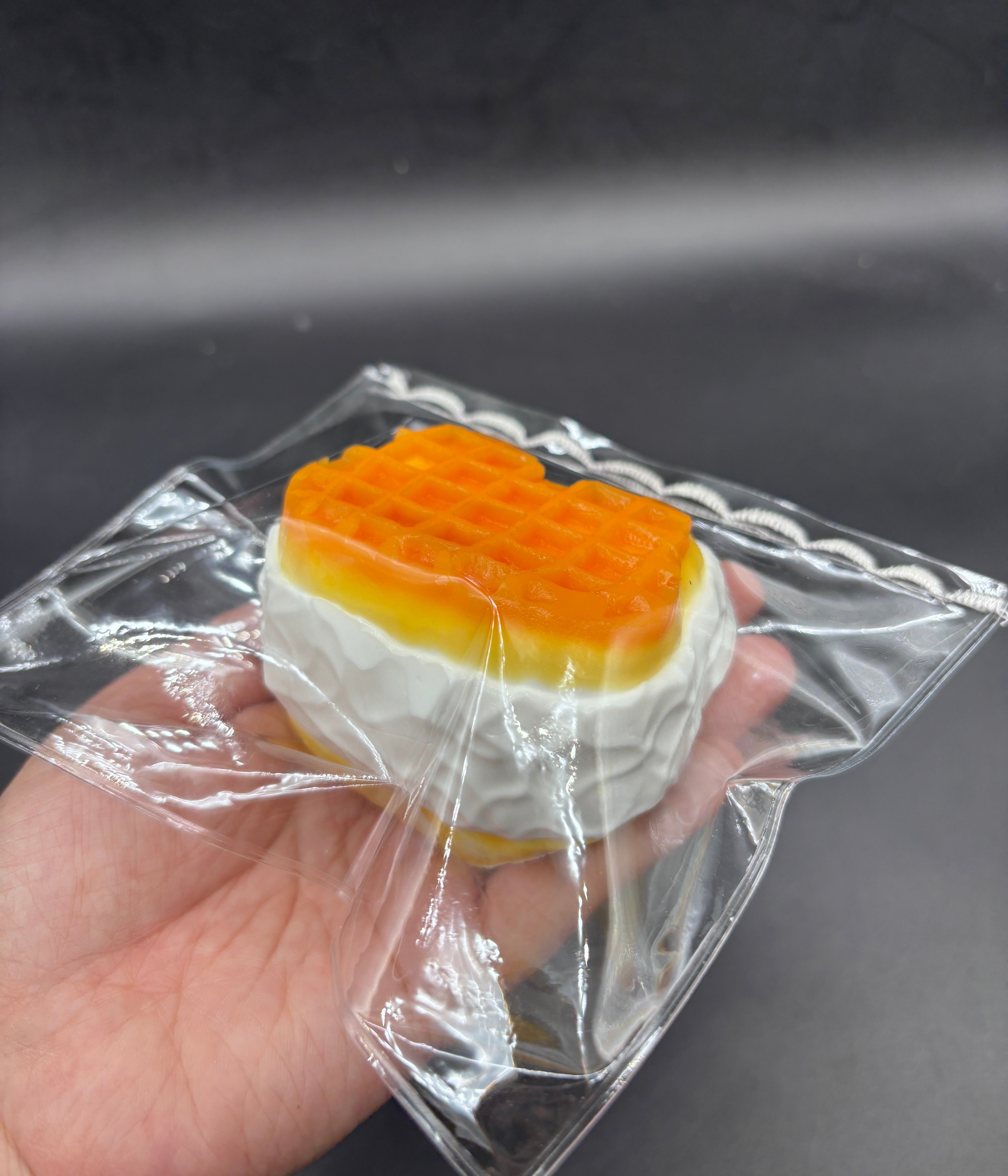 Cute kitty icecream waffle soft  taba squishy dated 12/7/25