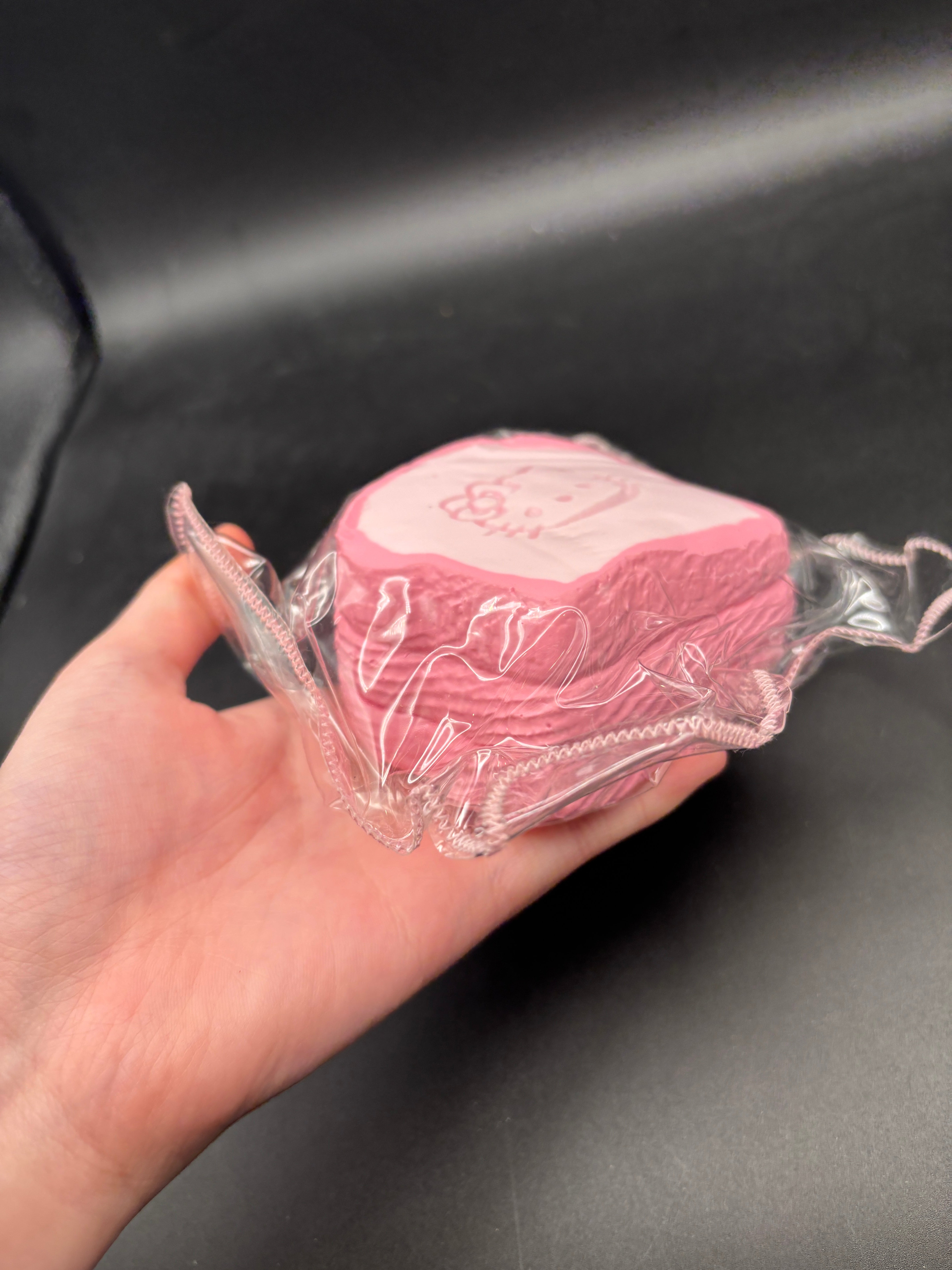 Large pink kitty toast cute soft