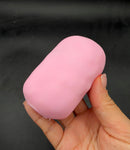 Crunchy matte soap stressball pink