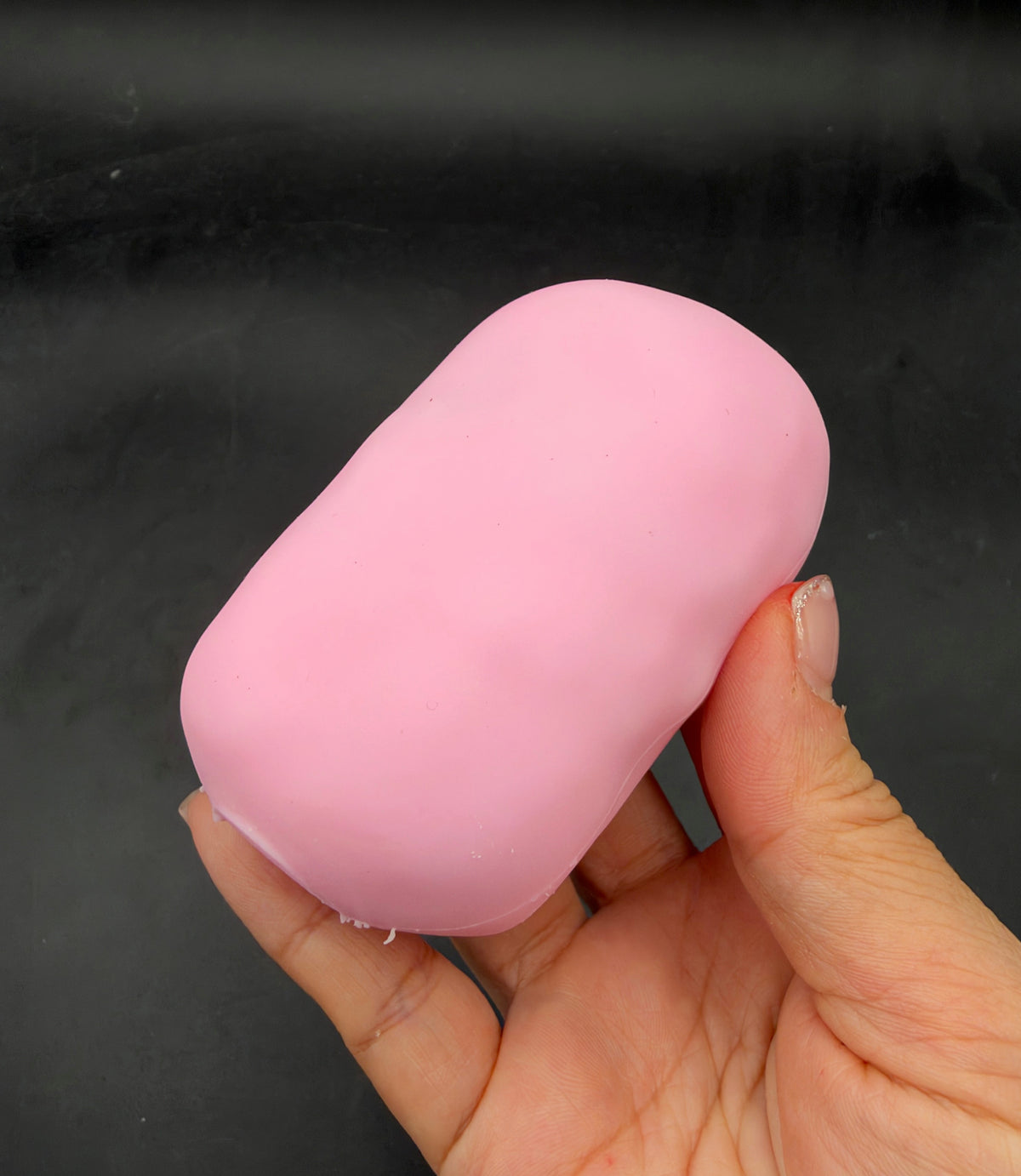 Crunchy matte soap stressball pink