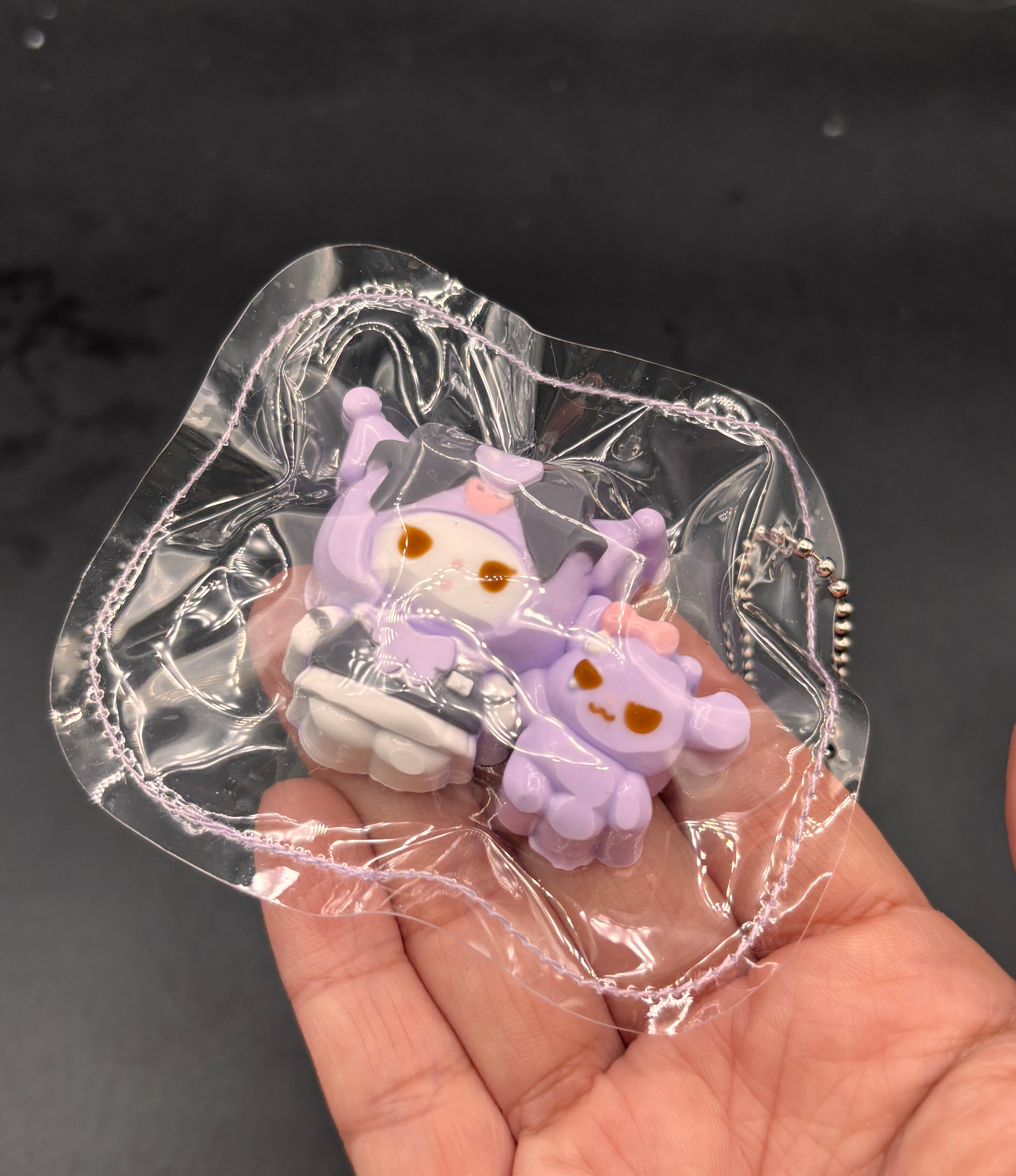 Mini keychain Kuromi taba squishy