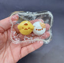 Pudding dog and hamster bun mini keychain taba (choose 1)