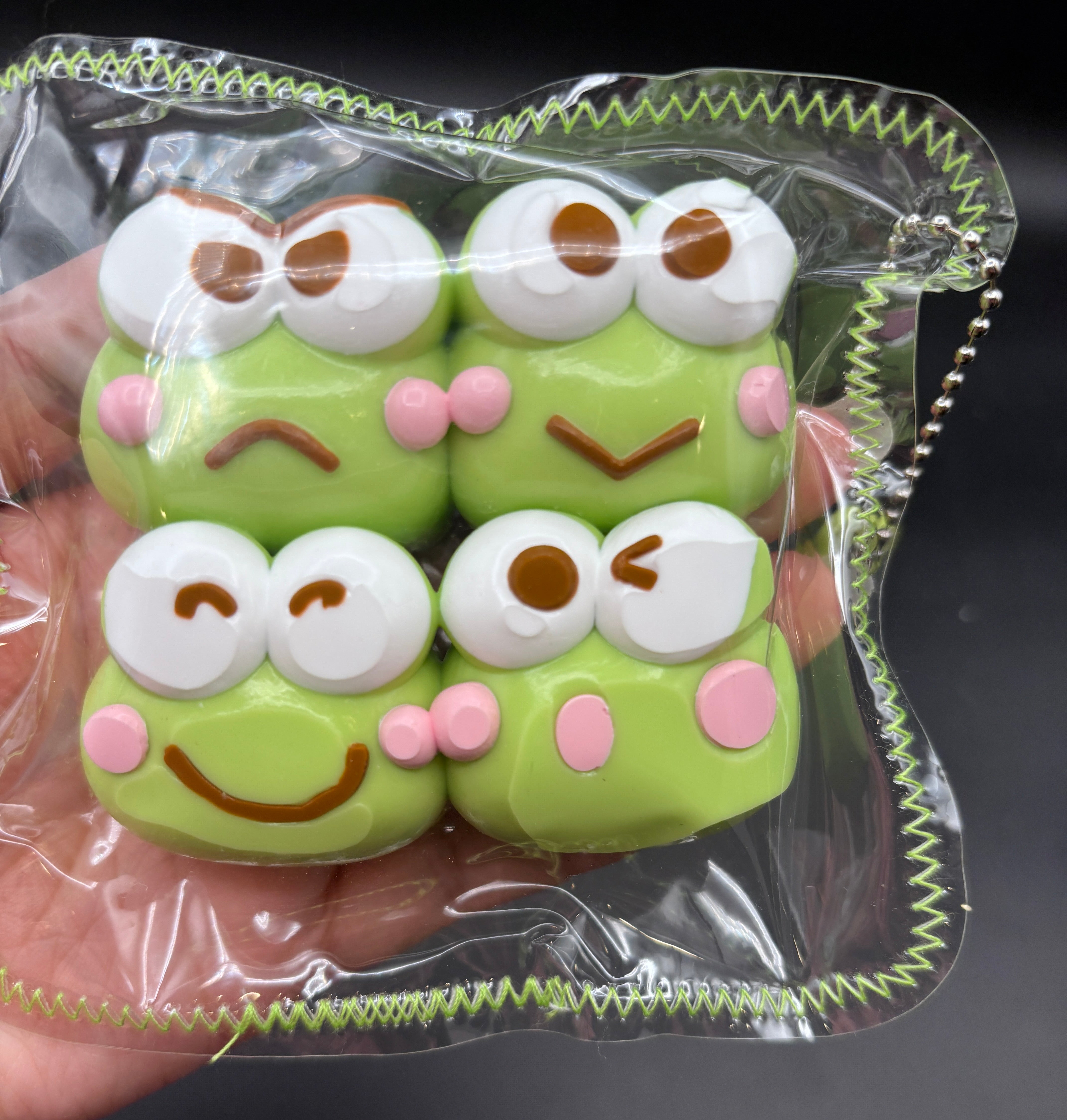 Pack of 4 cute frog soft  Taba Squishy Toy