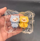 Mini keychain twins hamster taba squishy