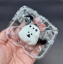 Bear with a puppy hoodie mini Taba keychain