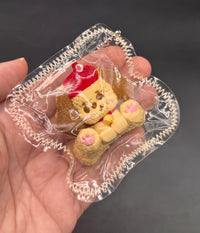 Cute Brown puppy with a hat mini keychain taba squishy