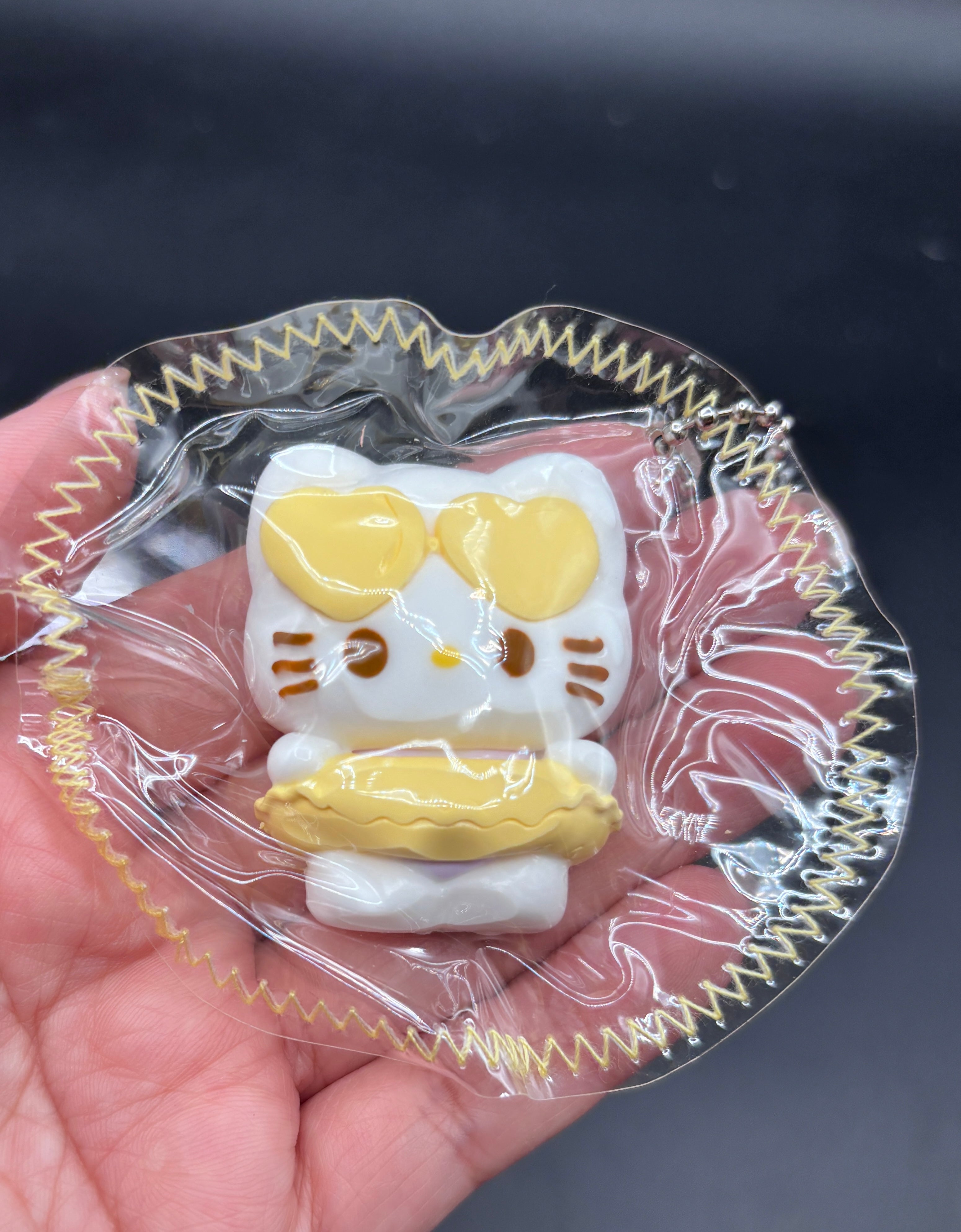 Swimsuit Kitty keychain in a taba squishy (1pc)