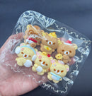 Pack of 6 mini Rilakkuma emoticons cute