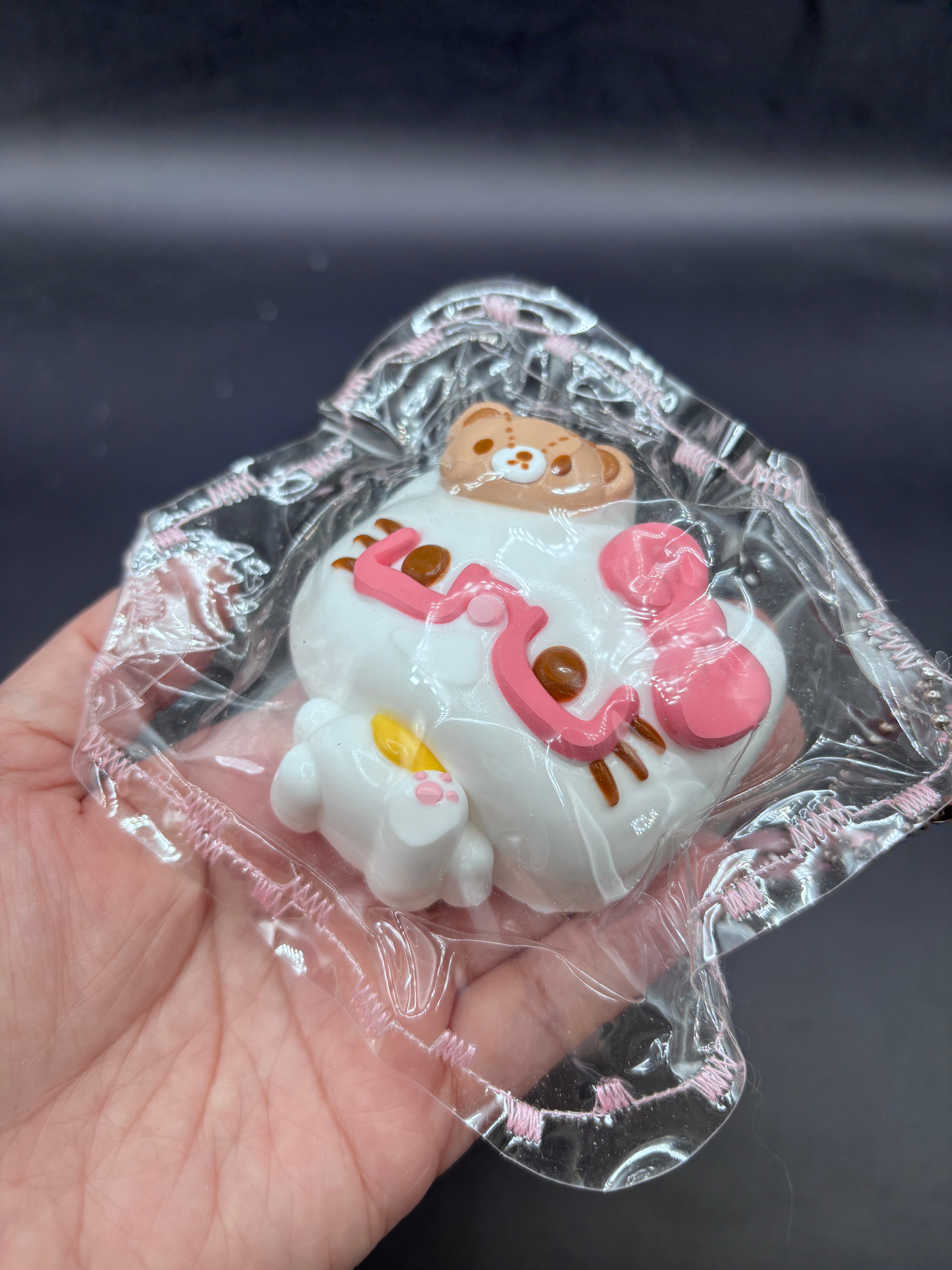 Cute glasses kitty taba squishy