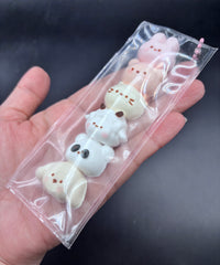 6 mini animal cute keychain Taba Squishy Toy