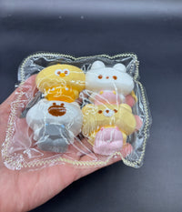 Pack of 4  adorable chubby animals ver.1  taba squishy