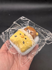 Water textured super soft Cute Rilakkuma sleeping taba squishy
