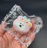 Bear with a bear hoodie mini Taba keychain  taba squishy