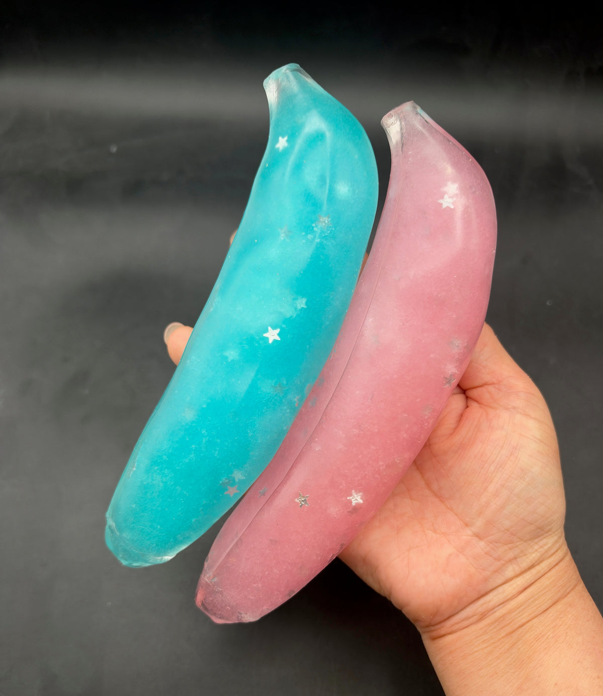 Large slush star banana stressball (moldable & soft)