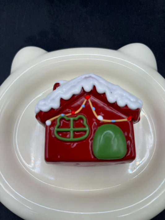 NEW!! Red and green gingerbread house soft