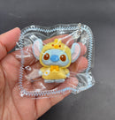 Stitch with a duck hoodie cute mini taba keychain