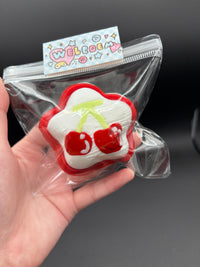 Taba Squishy Handmade Hand drawn cherry star jelly soft