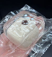 Bunny marshmellow Siamese embedded in a large clear bunny marshmellow soft  Taba Squishy Toy