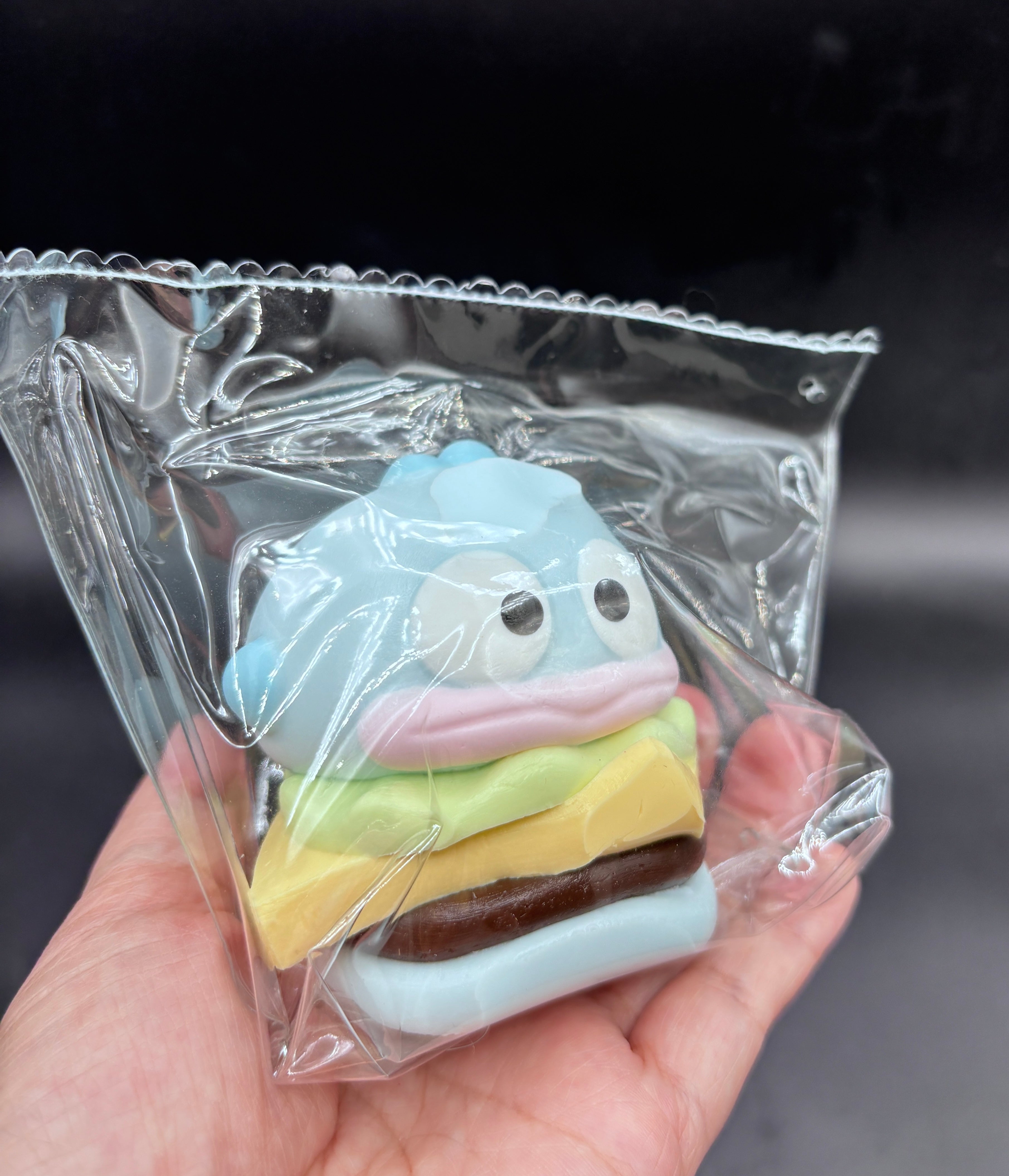 Hangyodon layered hamburger frozen butter textured stiff  taba squishy