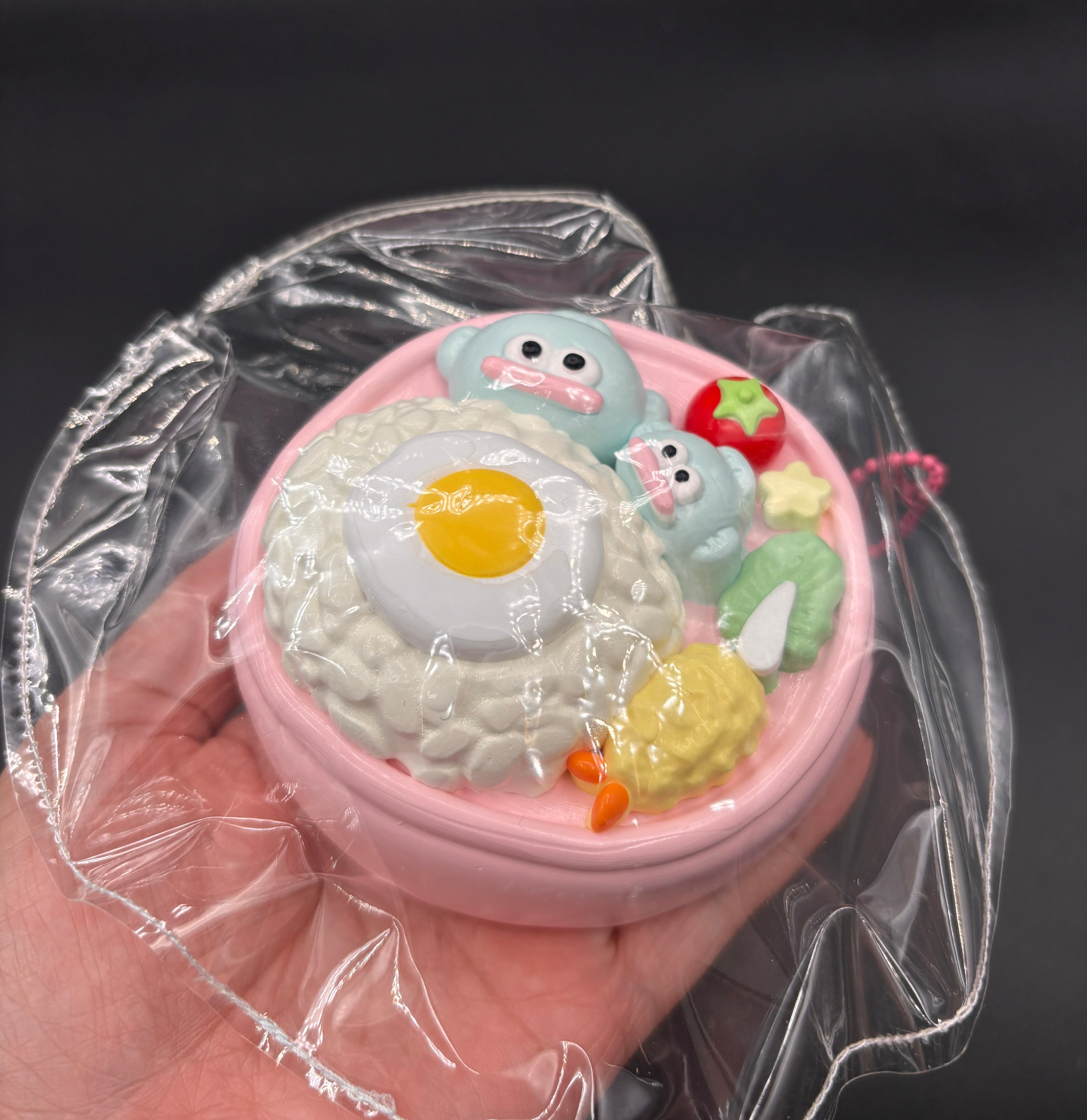 Cute detailed hangyodon bento box soft taba squishy