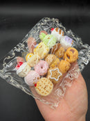 Mini keychain detailed pack of 15 jc pastries taba squishy