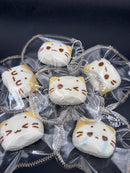 Mini Marshmellow cat keychain taba squishy