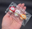 Super cute pack of 3 mini detailed chiikawa taba squishy
