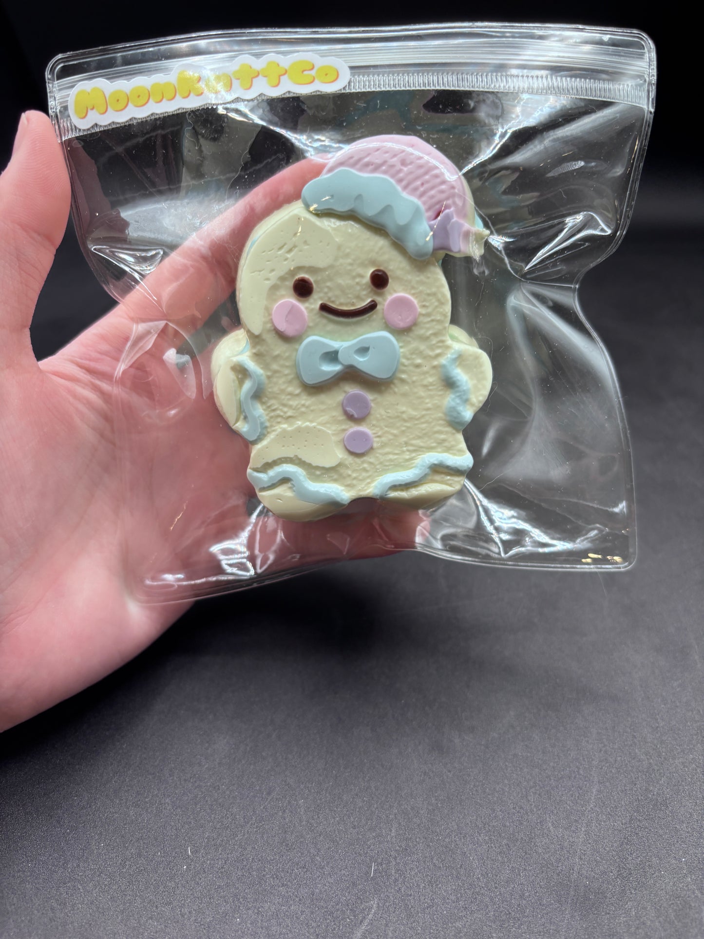 Pastel white gingerbread man soft 3 layered