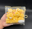 Mini pack of 11 flocked cutie chicks taba
