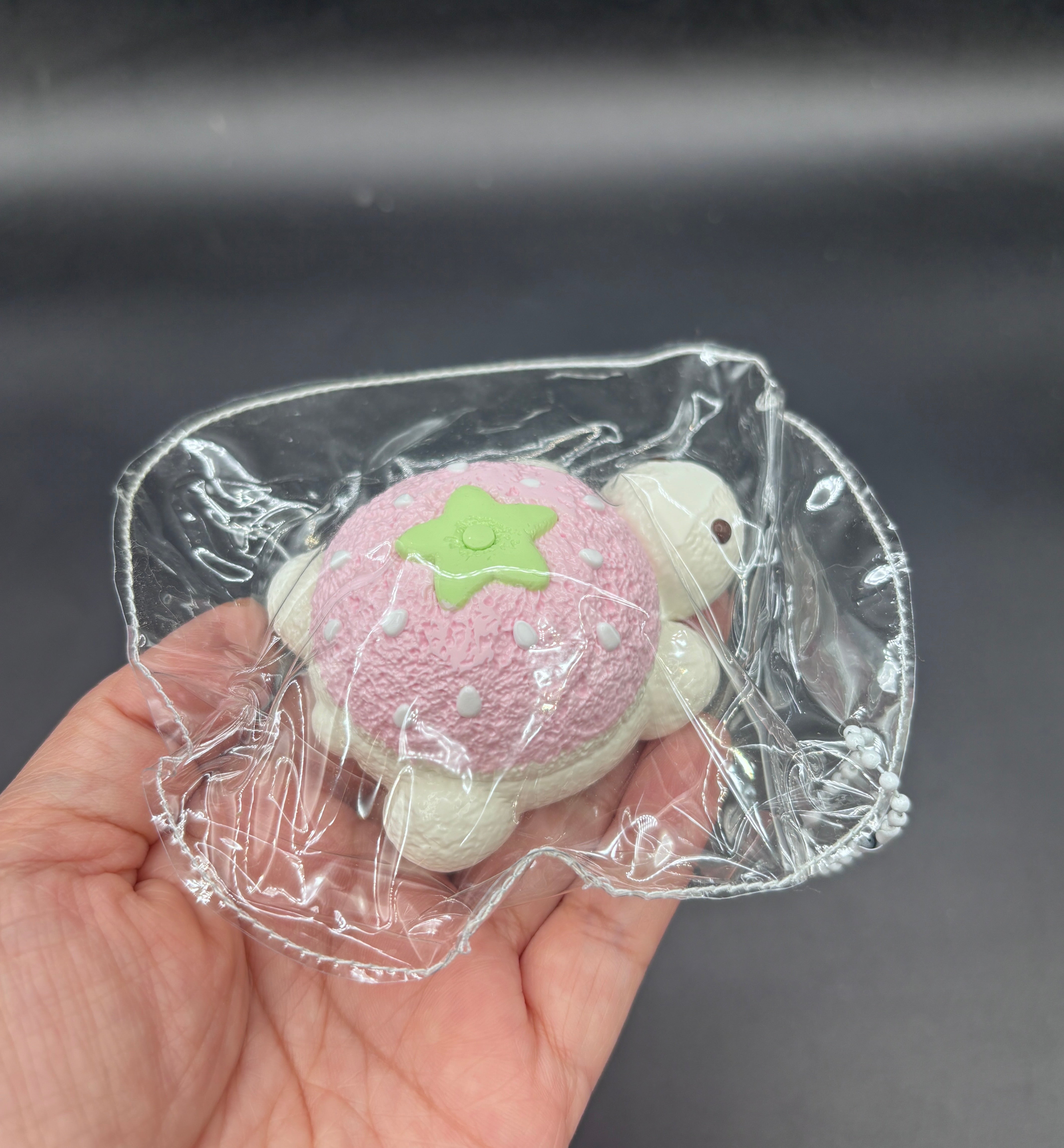 Cutest strawberry turtle taba small  taba squishy
