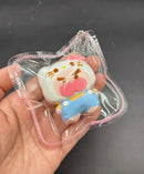 Small kitty hoodie keychain taba squishy