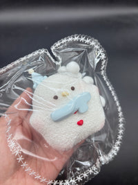 Frozen butter snowman cookie