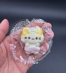 Cute mini keychain a baby kitten nurse in diapers soft  taba squishy