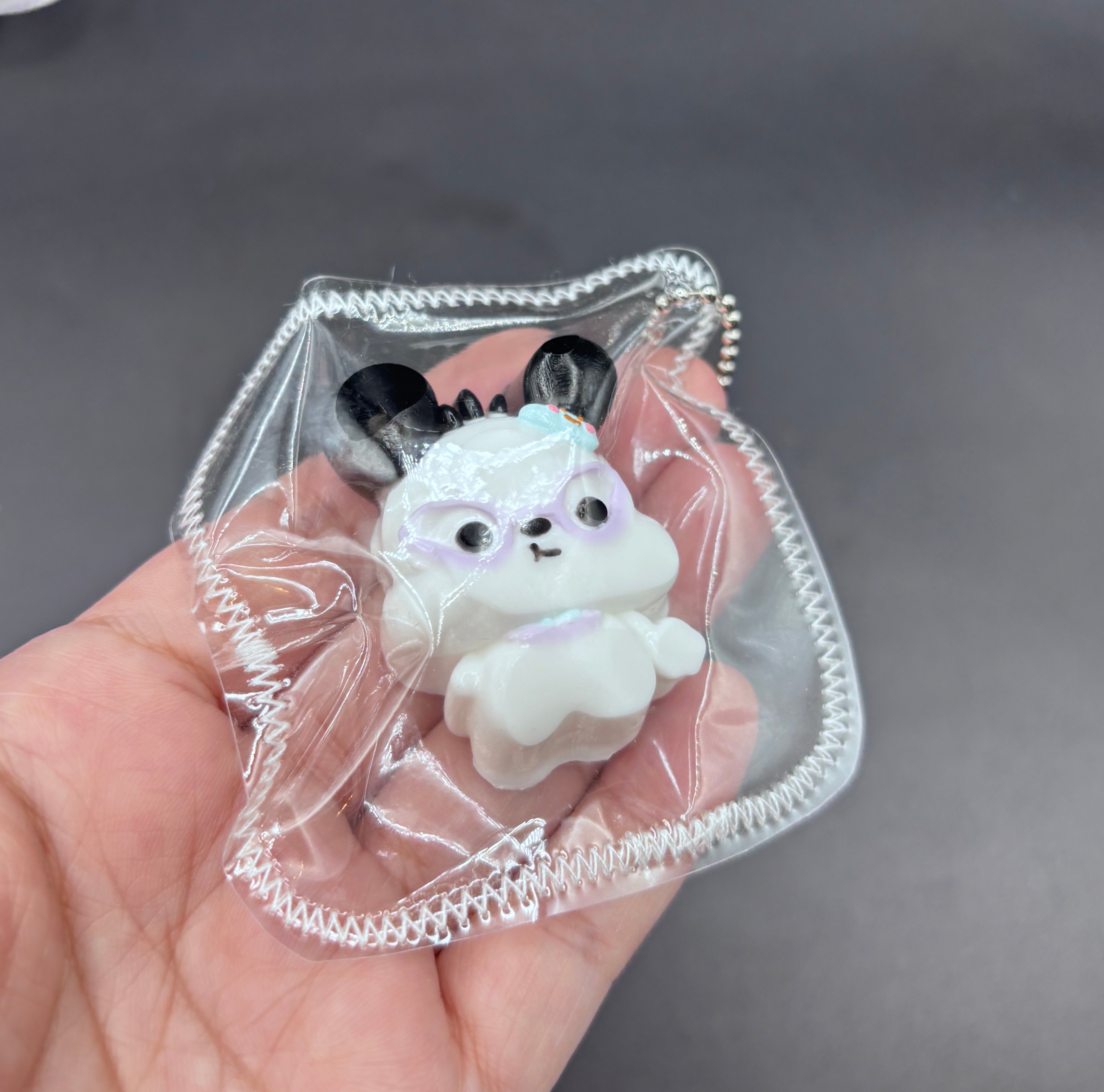 Cute mini puppy keychain taba squishy (choose)