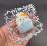 Bunny cupcake cute mini Taba keychain  taba squishy