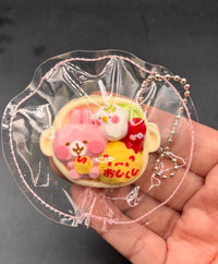 Mini keychain sushi bento bunny taba squishy