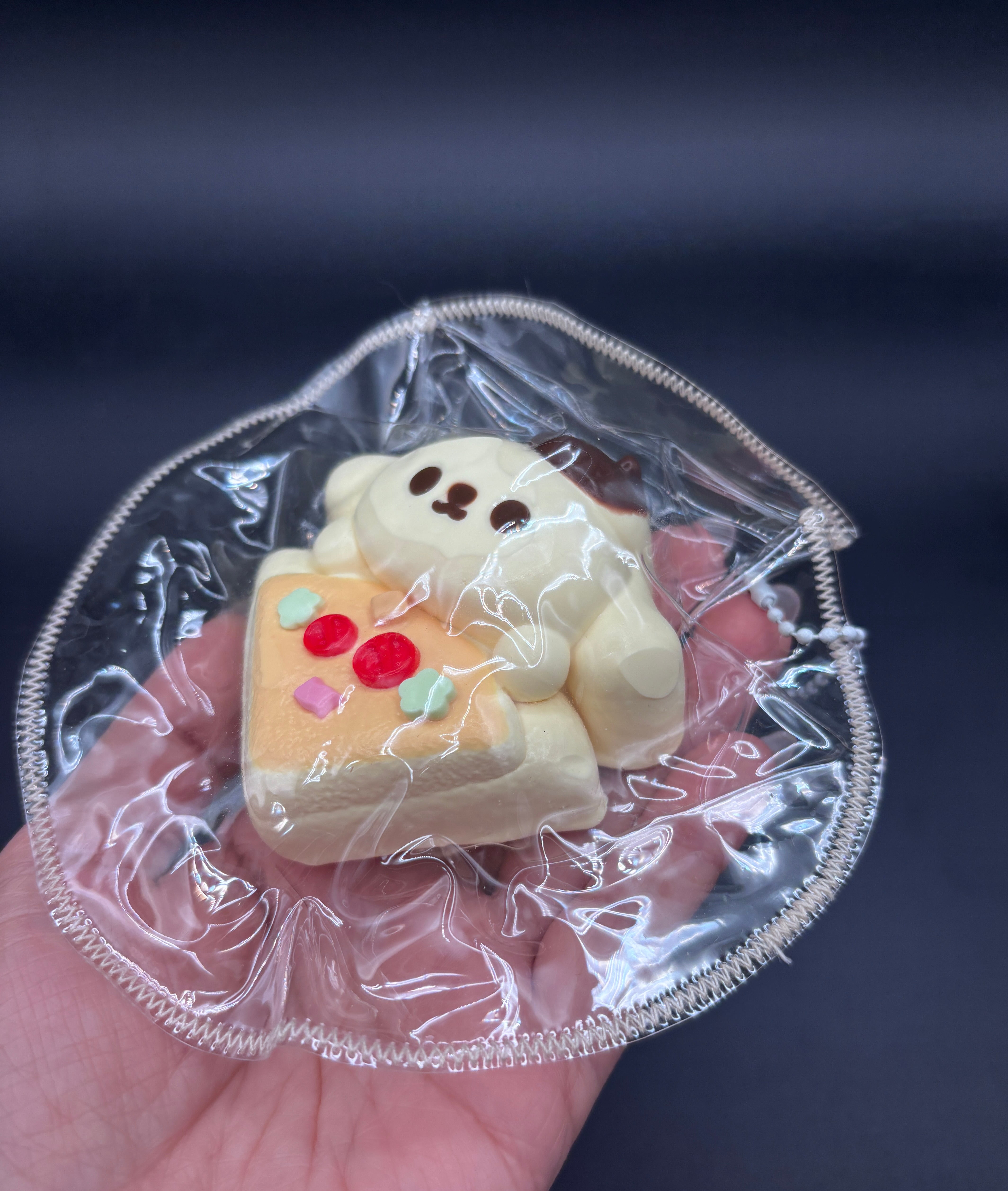 Pompompurin side of plizza small detailed cute taba squishy