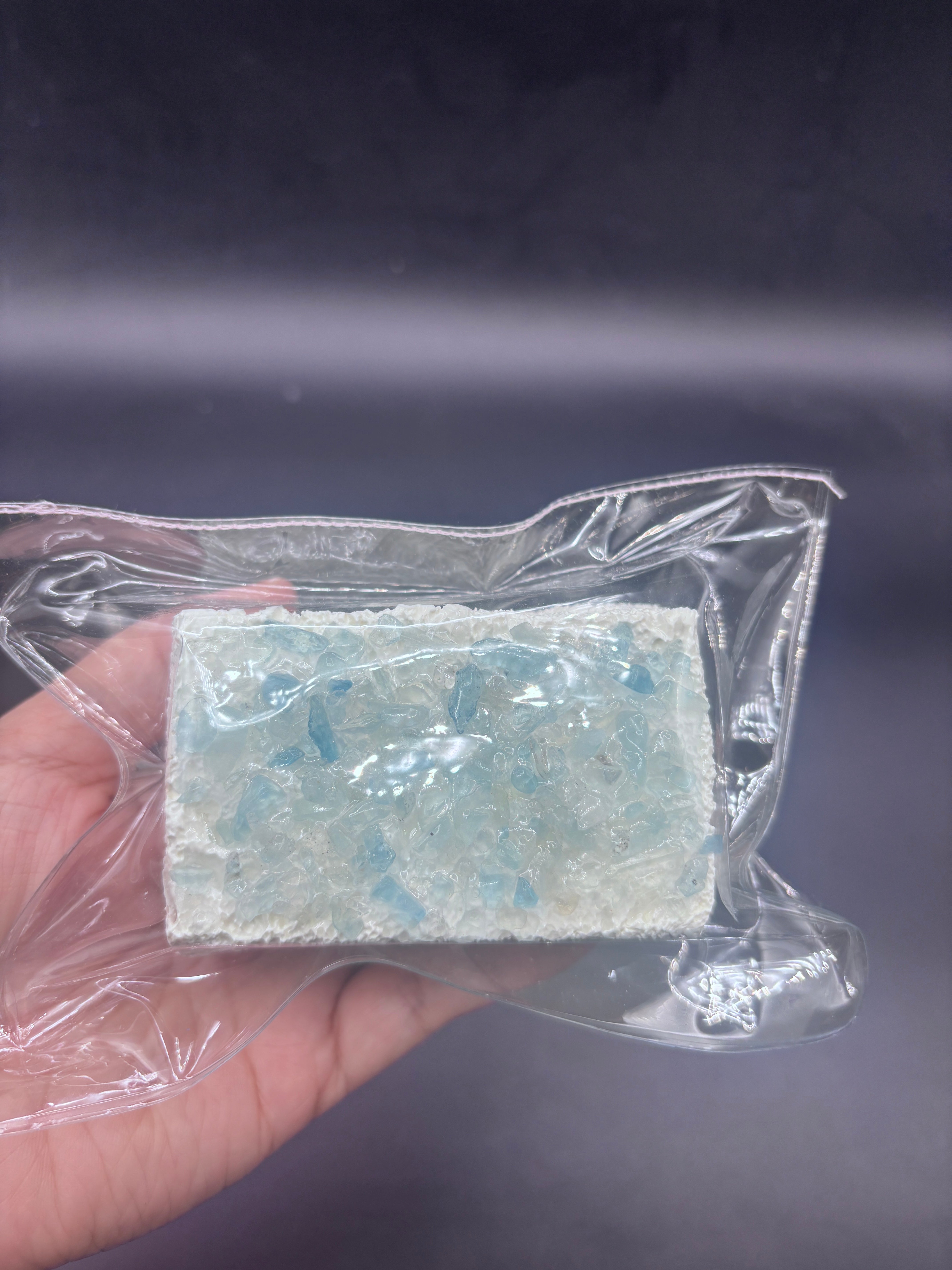 (3 colors) gemstone crunchy taba squishy cake soft