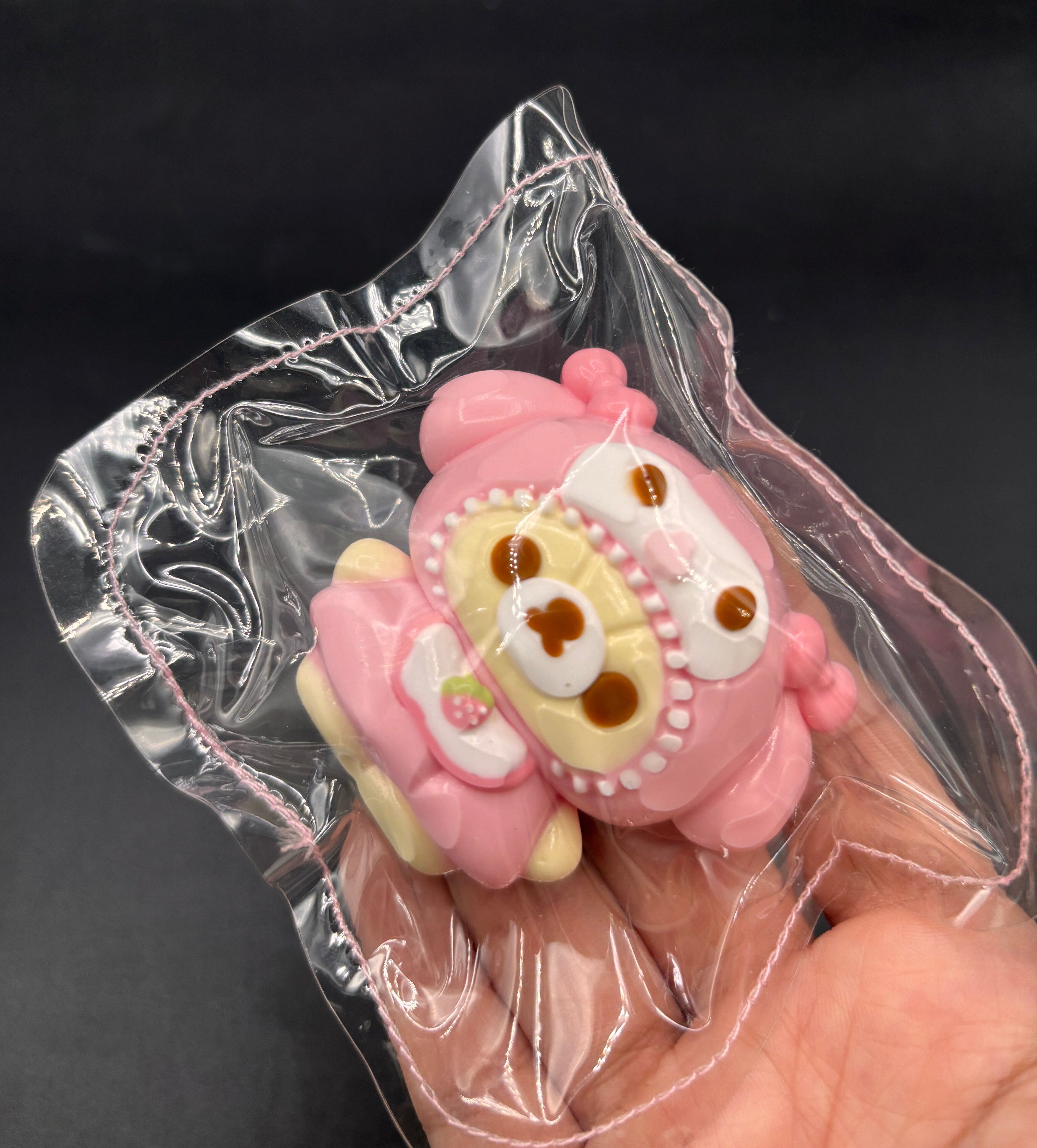 Small rilaxmelody soft taba cute (flocked or unflocked) taba squishy