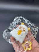 Rilakkuma ghost  taba squishy keychain