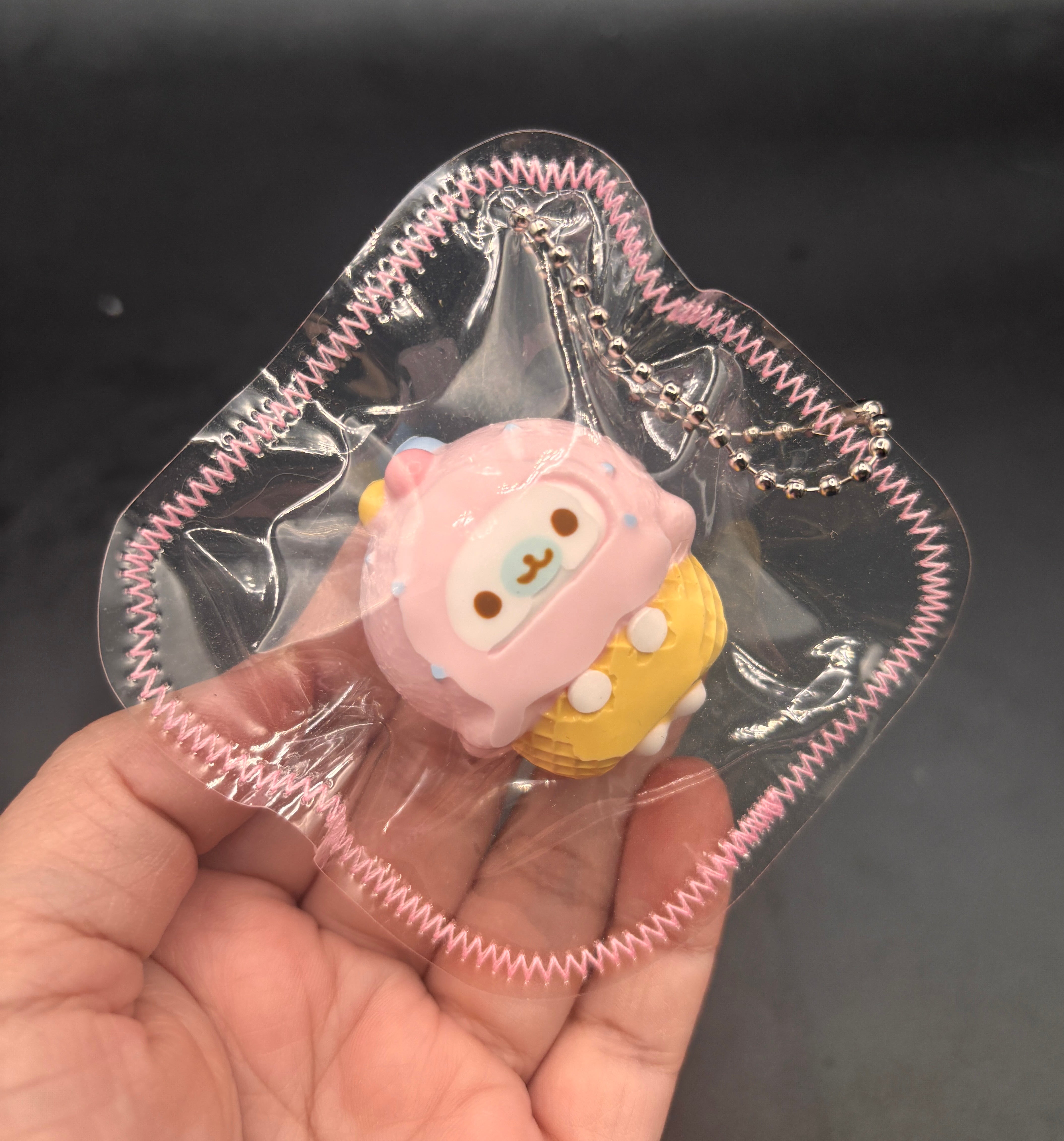 Mini keychain taba seal icecream kawaii taba squishy