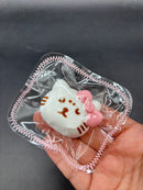 Kitty emojicon mini taba squishy keychain (choose)