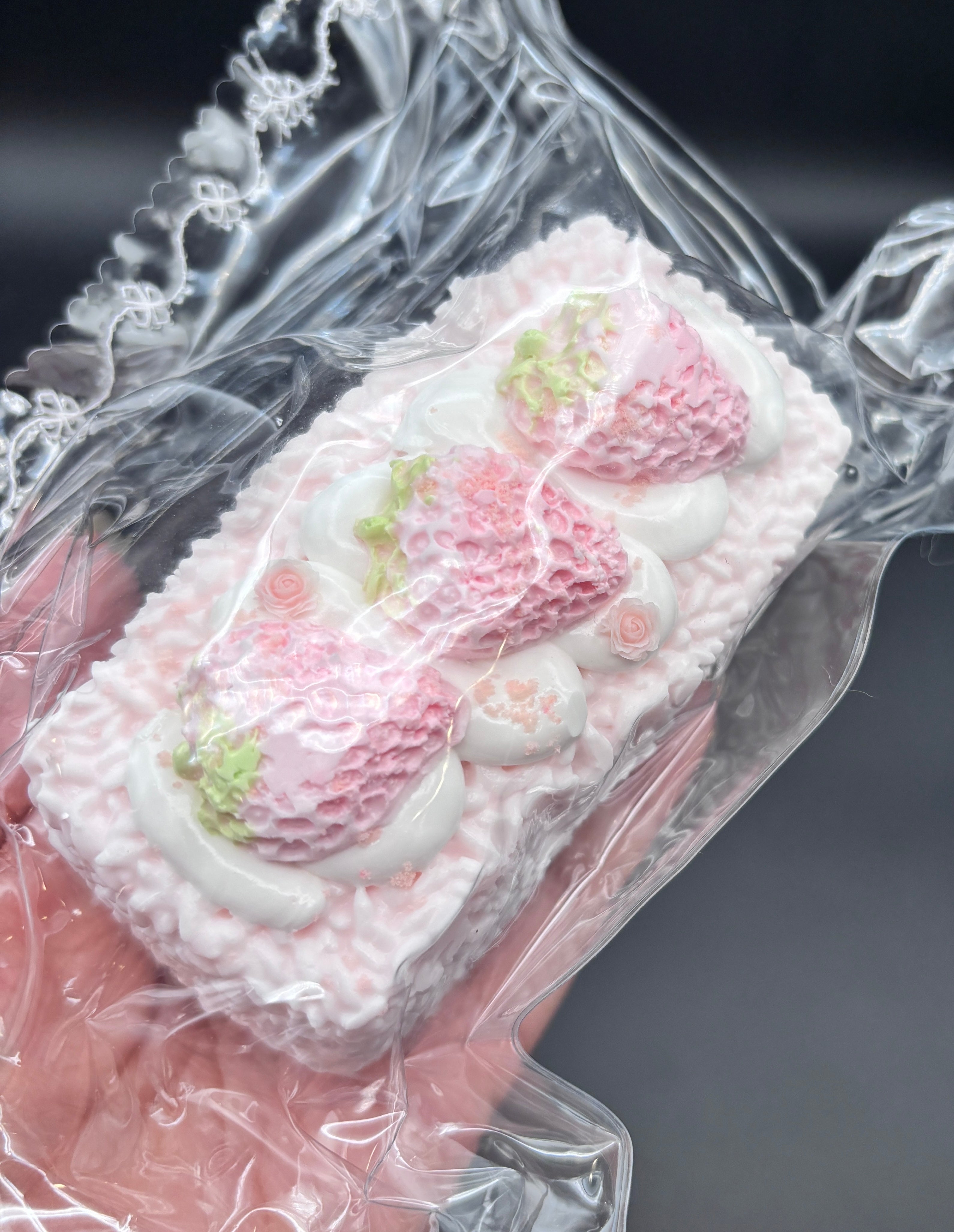Frozen butter soft moldable strawberry rice cake read des!