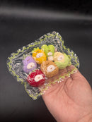 Cute pack of 6 mini vegetable Jokebear taba squishy