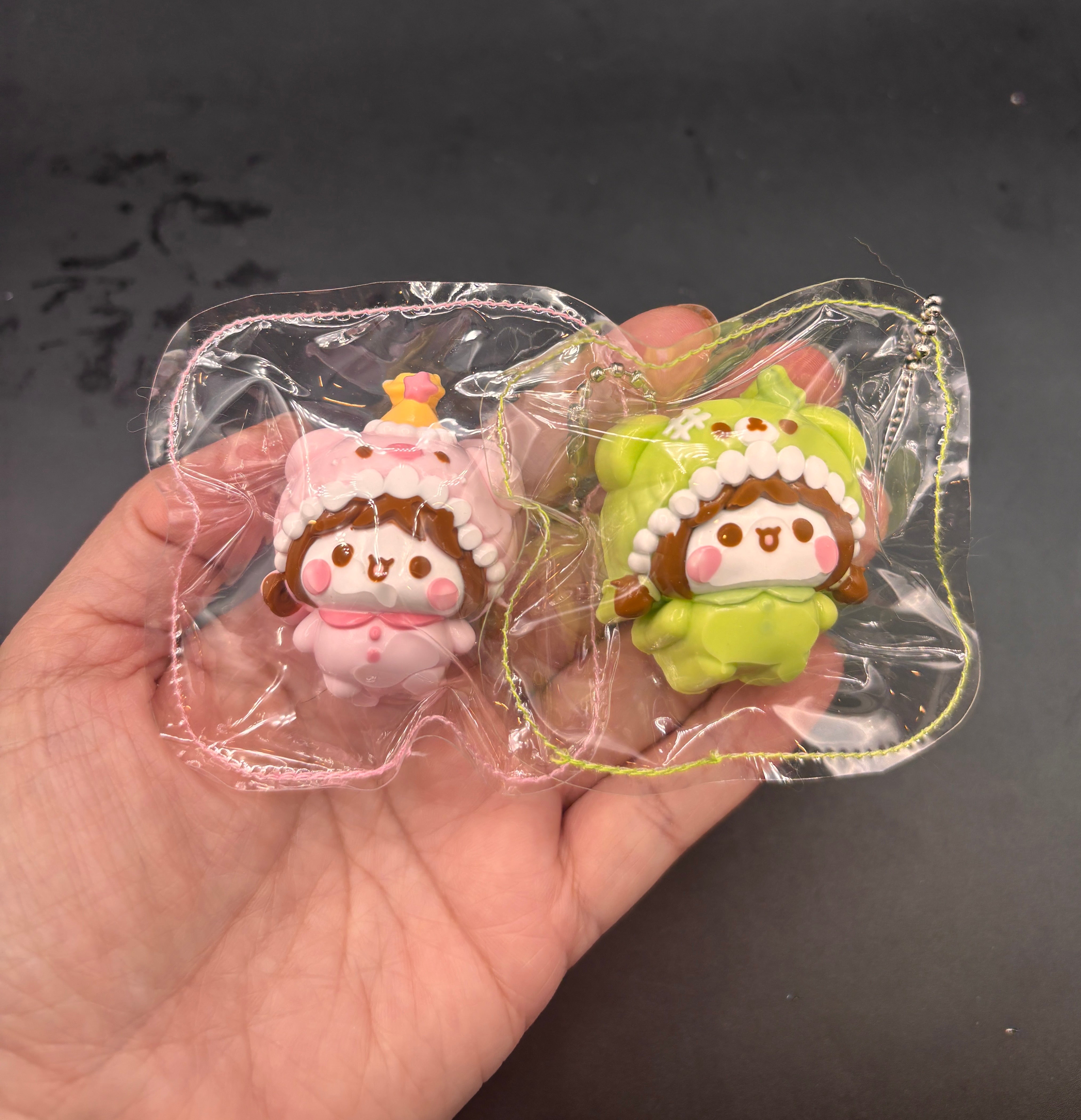 12 Cute matching mini taba keychain pj soft (choose)