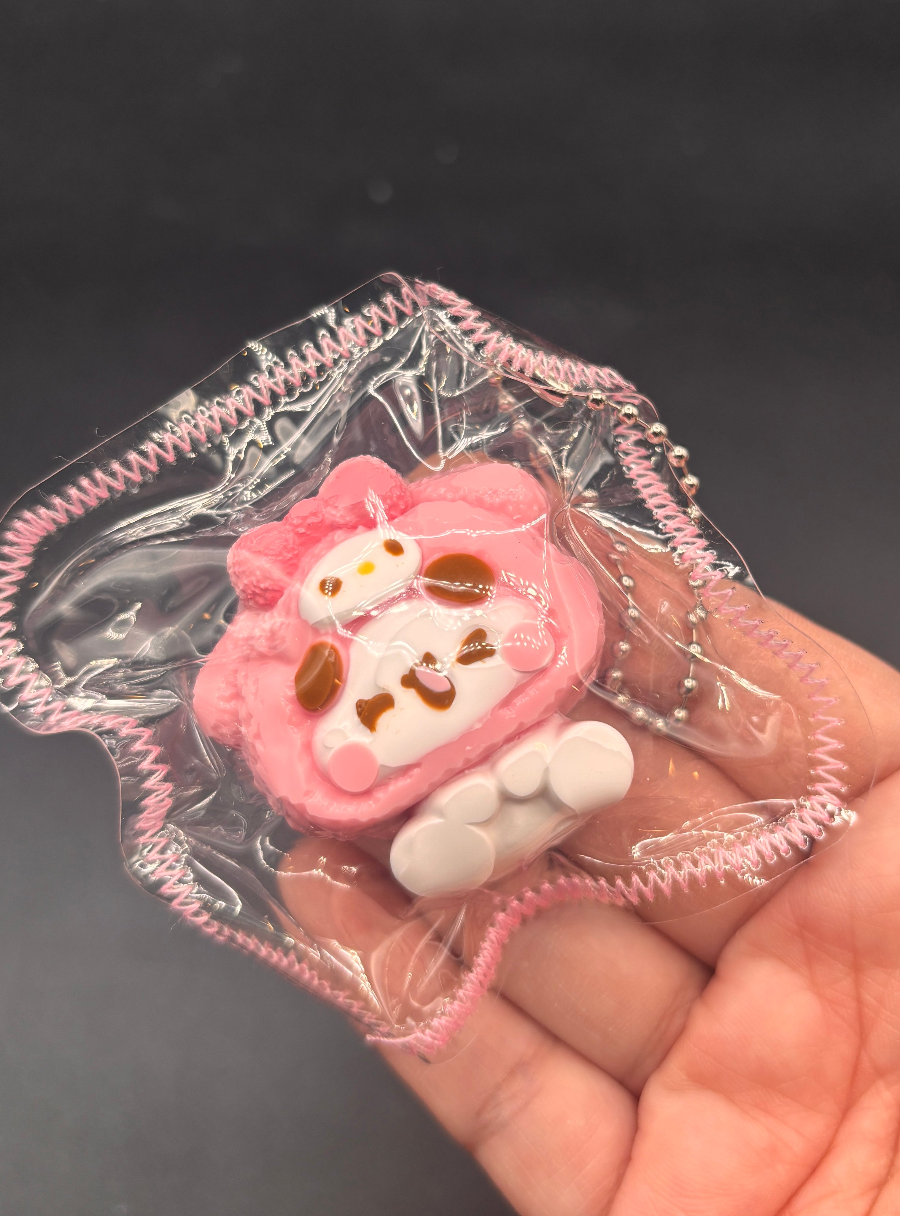 Cute mini bubu x food+sanrio keychain taba (choose)