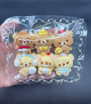 Pack of 6 mini Rilakkuma emoticons cute
