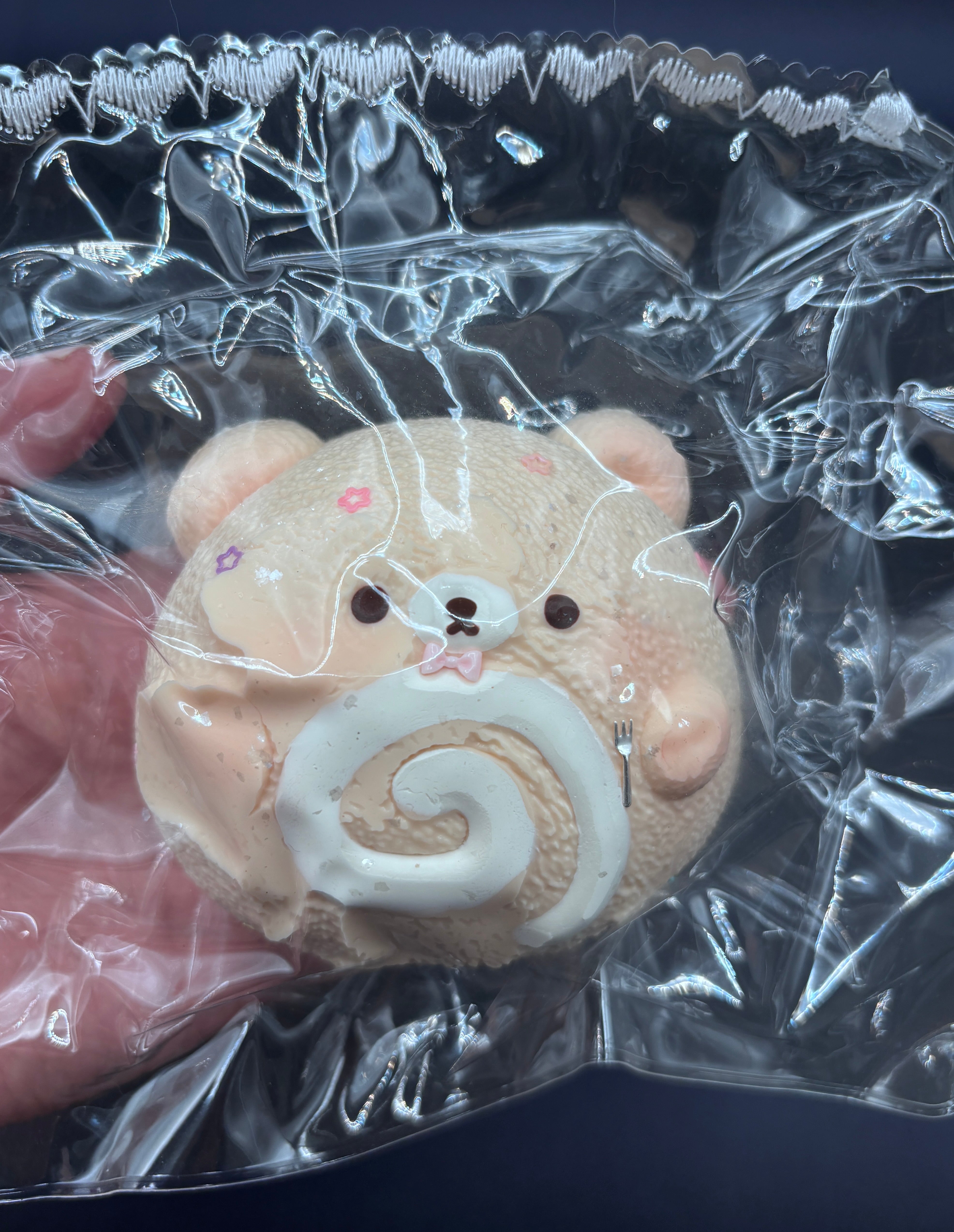 Large cute frozen butter Rilakkuma bun  taba squishy