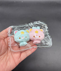 Mini pack of 2 twin stars cute taba keychain